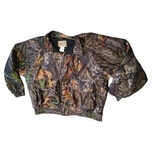 VTG Woolrich Men's Camo Hunting Jacket XL Outdoor Guide Insulated Hardwood 90'S